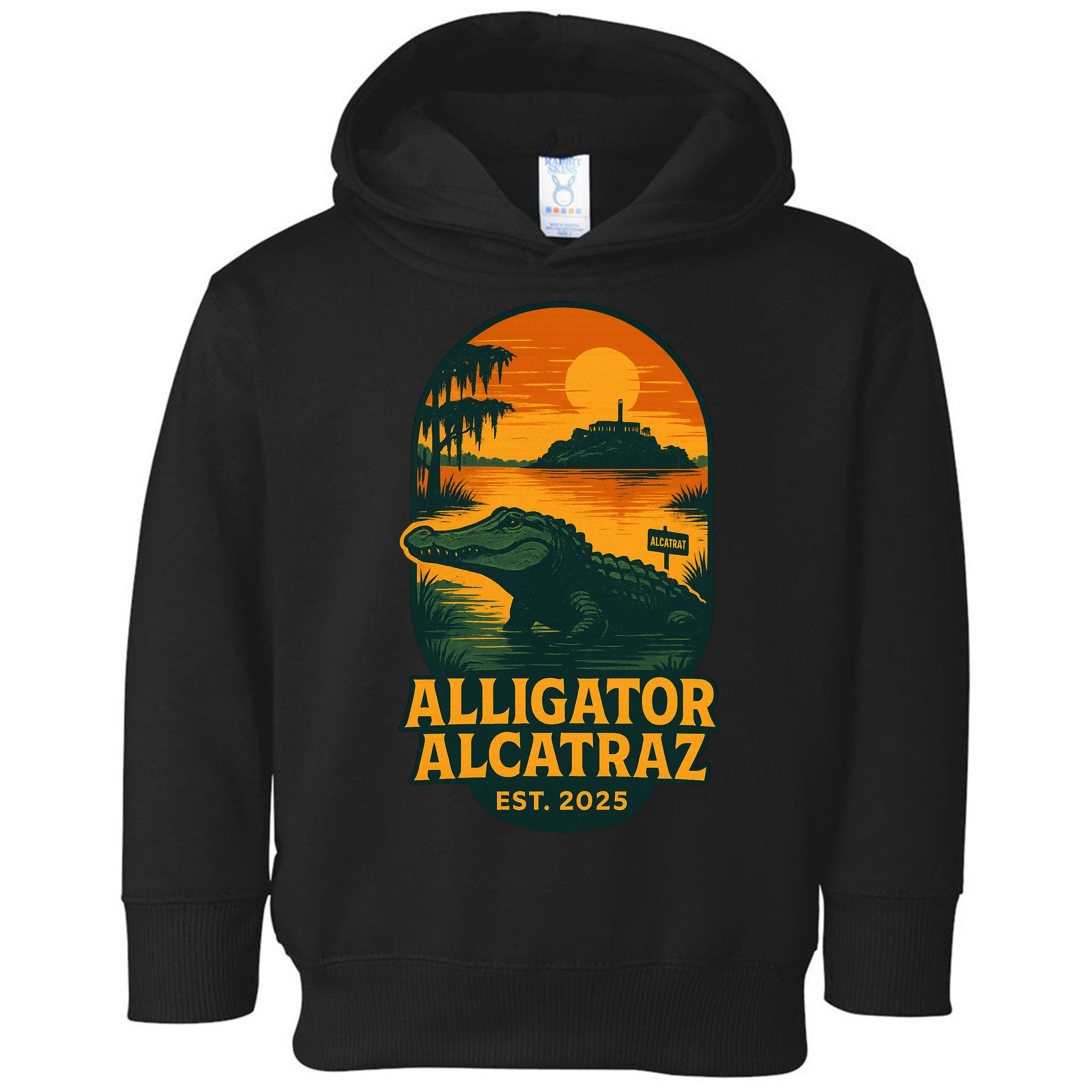 Alligator Alcatraz Established 2025 Gator Swamp Toddler Hoodie