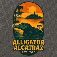 Alligator Alcatraz Established 2025 Gator Swamp Cotton Canvas Backpack