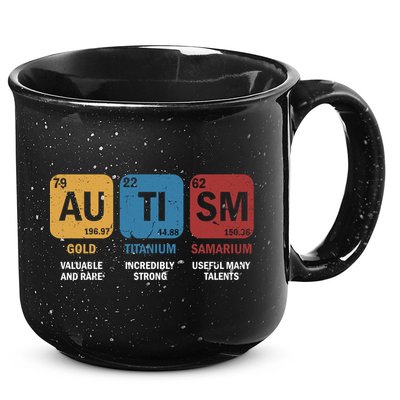 Autism Awareness Elets Periodic Table Asd Chemistry Gift 15oz Campfire Ceramic Mug