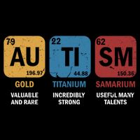 Autism Awareness Elets Periodic Table Asd Chemistry Gift Flat Bill Trucker Hat
