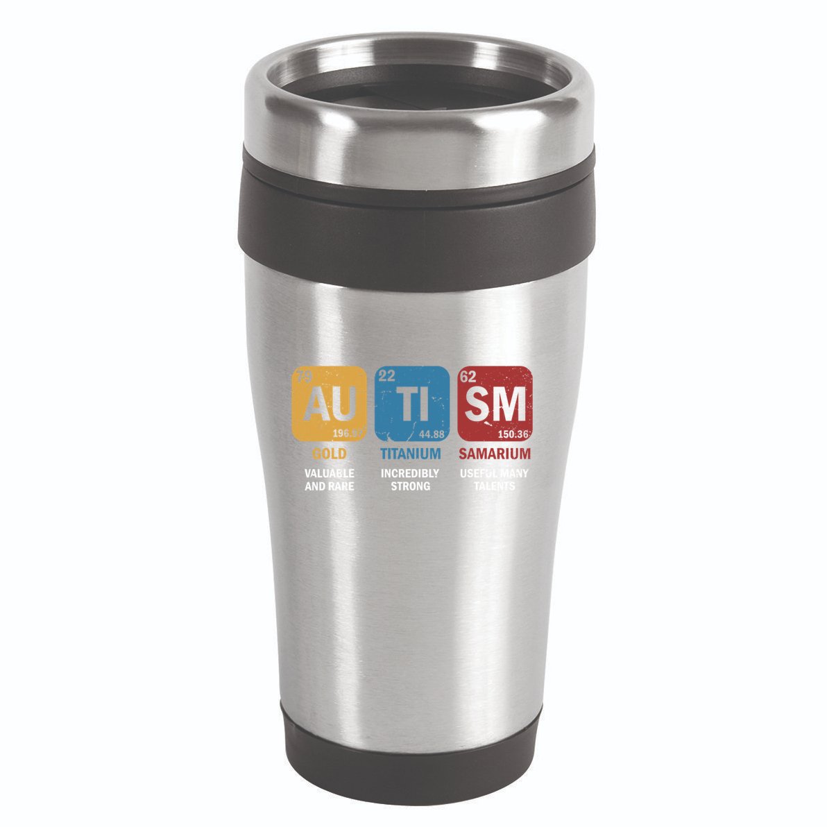 Autism Awareness Elets Periodic Table Asd Chemistry Gift 16oz Travel Tumbler