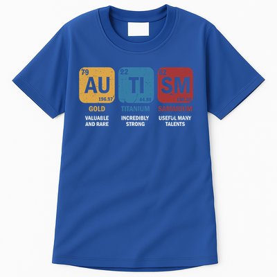 Autism Awareness Elets Periodic Table Asd Chemistry Gift Tall T-Shirt