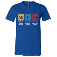 Autism Awareness Elets Periodic Table Asd Chemistry Gift V-Neck T-Shirt