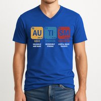 Autism Awareness Elets Periodic Table Asd Chemistry Gift V-Neck T-Shirt