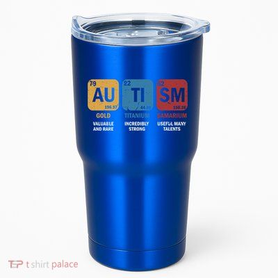 Autism Awareness Elets Periodic Table Asd Chemistry Gift Tumbler