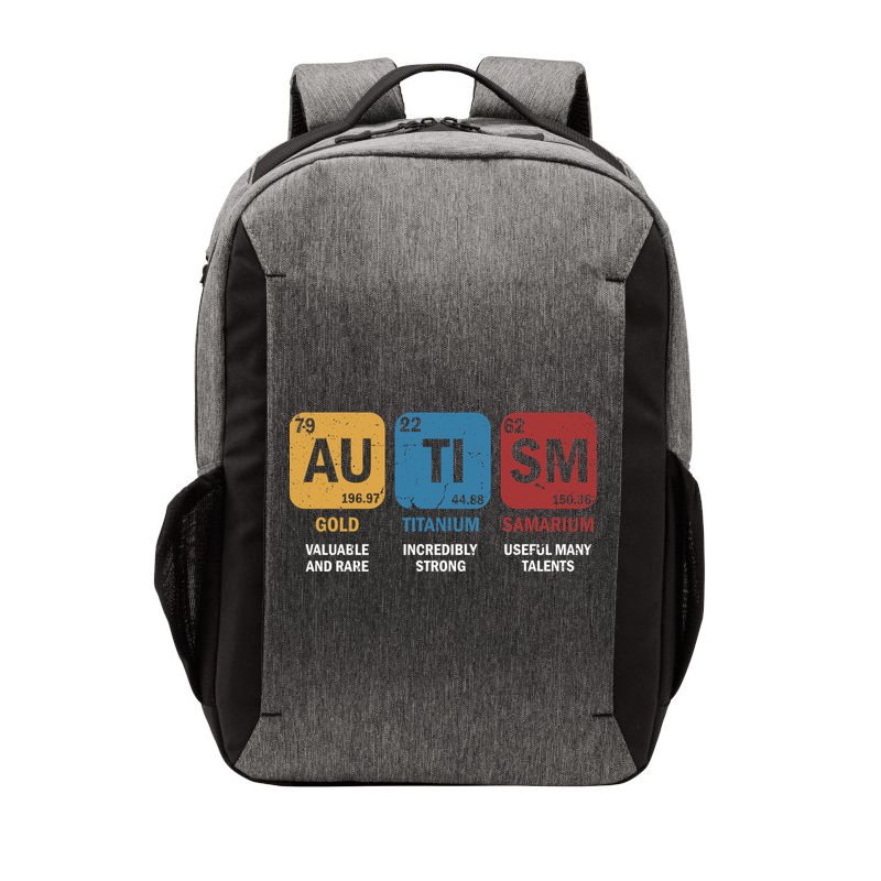 Autism Awareness Elets Periodic Table Asd Chemistry Gift Vector Backpack