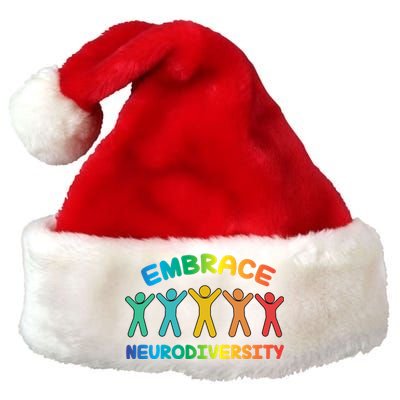 Autism Awareness Embrace Neurodiversity Premium Christmas Santa Hat