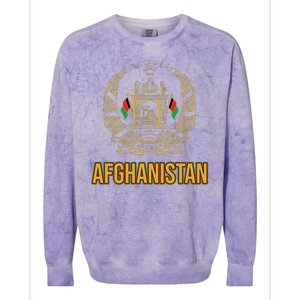 AFG Afghanistan Emblem Colorblast Crewneck Sweatshirt