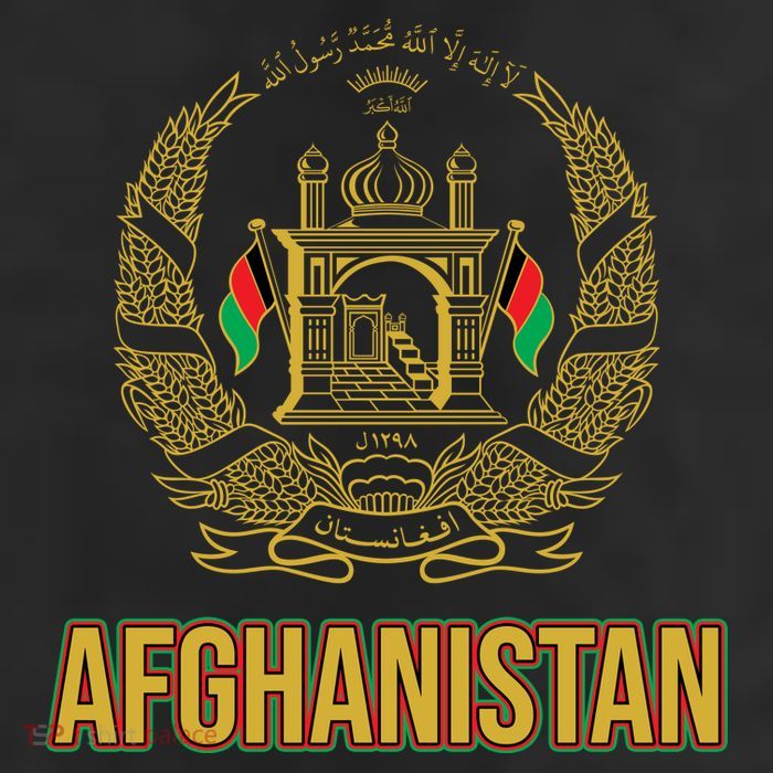 AFG Afghanistan Emblem 7 Panel Mesh Trucker Snapback Hat