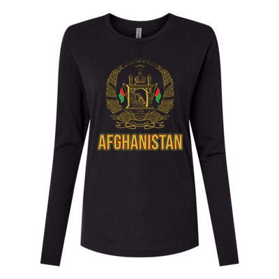 AFG Afghanistan Emblem Womens Cotton Relaxed Long Sleeve T-Shirt