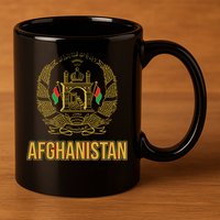 AFG Afghanistan Emblem 11oz C Handle Ceramic Mug