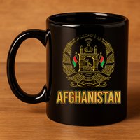 AFG Afghanistan Emblem 11oz C Handle Ceramic Mug