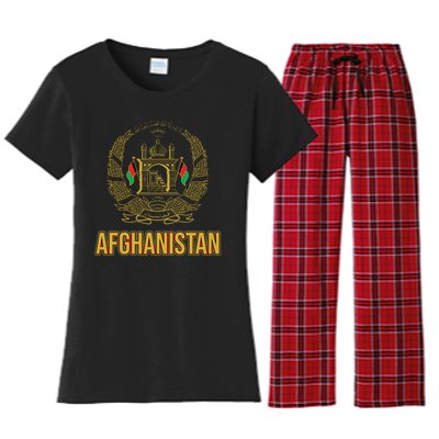 AFG Afghanistan Emblem Women's Flannel Pajama Set