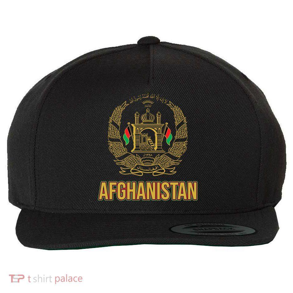 AFG Afghanistan Emblem Wool Snapback Cap