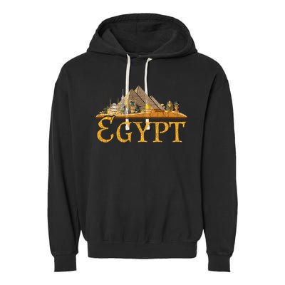 Africa Ancient Egyptian Pyramids Egypt Garment-Dyed Fleece Hoodie