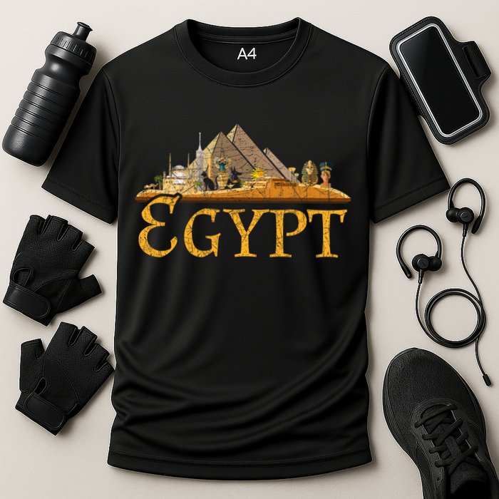 Africa Ancient Egyptian Pyramids Egypt Cooling Performance Crew T-Shirt
