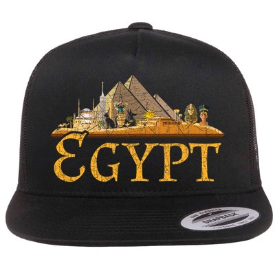 Africa Ancient Egyptian Pyramids Egypt Flatbill Hat