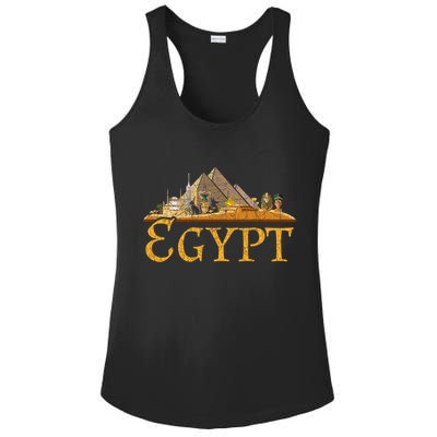Africa Ancient Egyptian Pyramids Egypt Ladies PosiCharge Competitor Racerback Tank