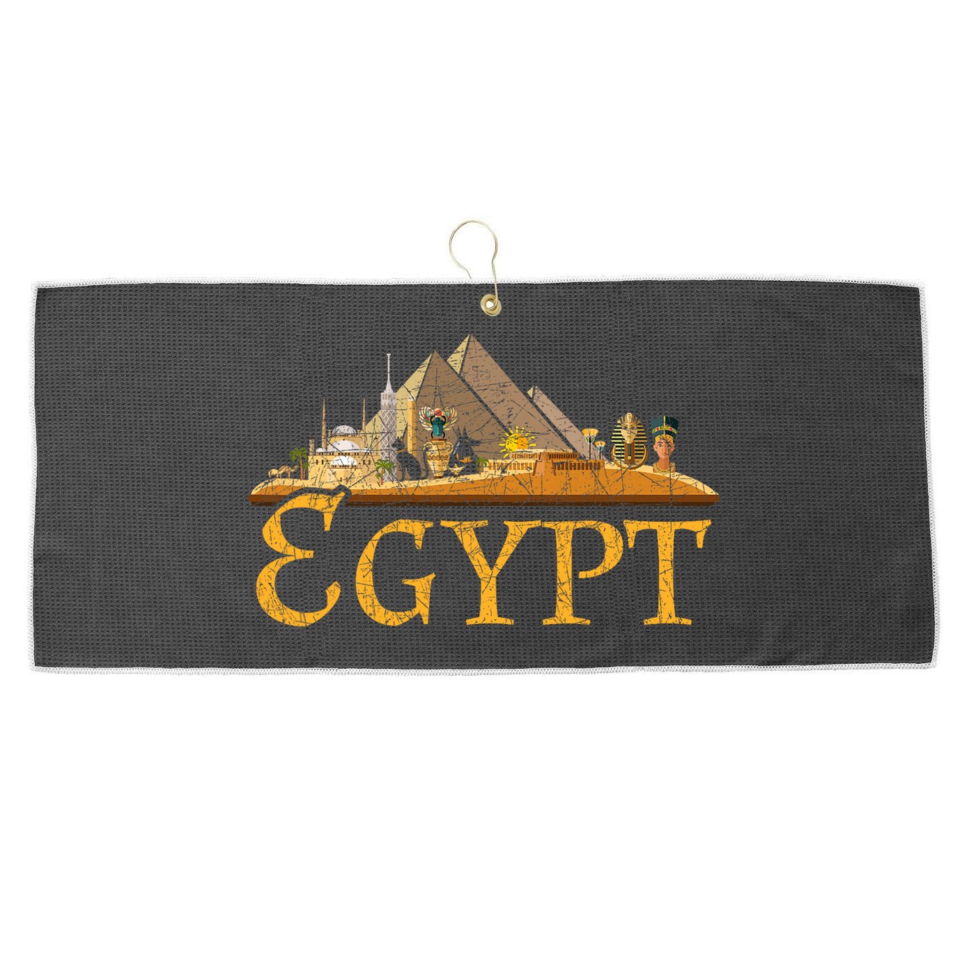 Africa Ancient Egyptian Pyramids Egypt Large Microfiber Waffle Golf Towel