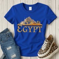 Africa Ancient Egyptian Pyramids Egypt Womens T-Shirt