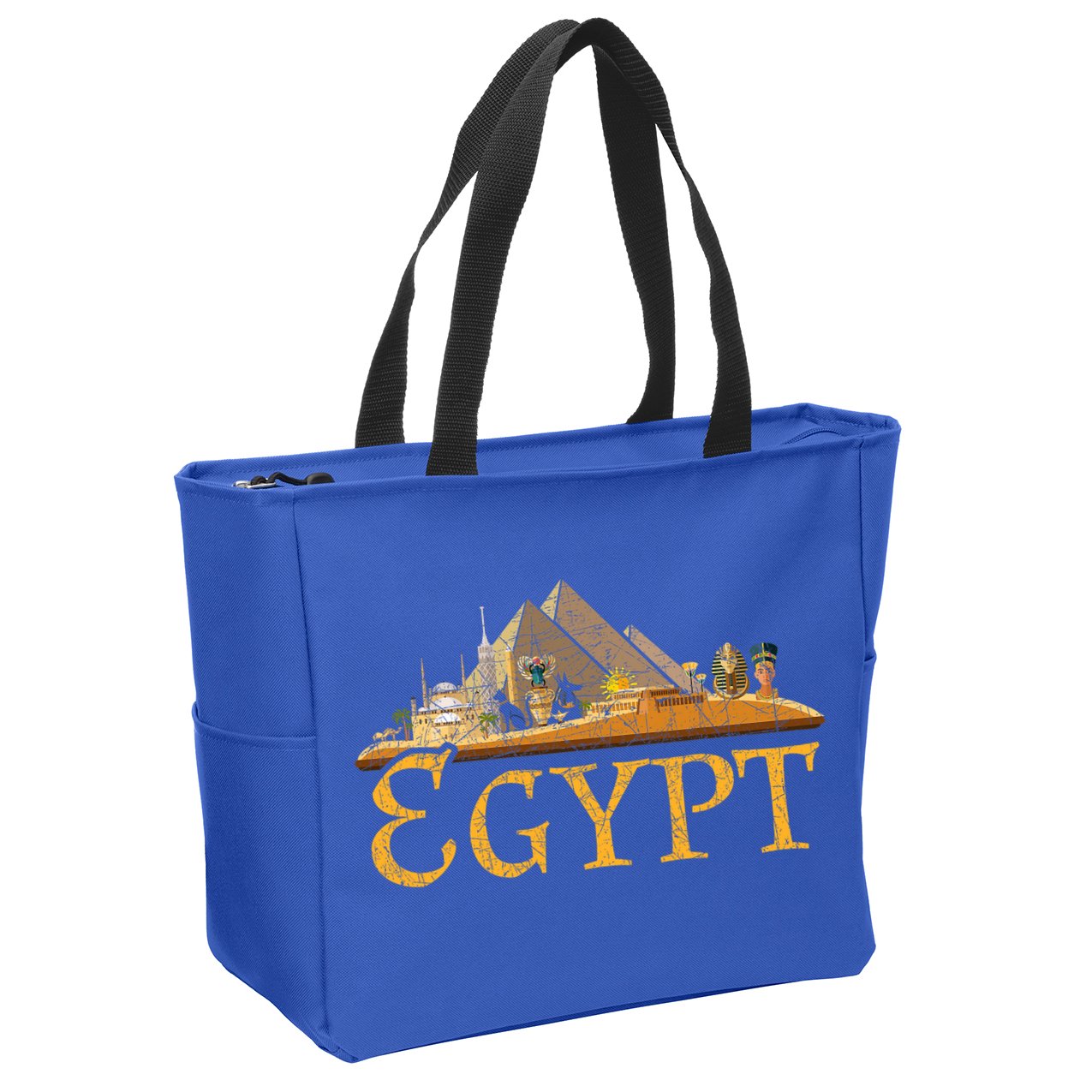 Africa Ancient Egyptian Pyramids Egypt Zip Tote Bag
