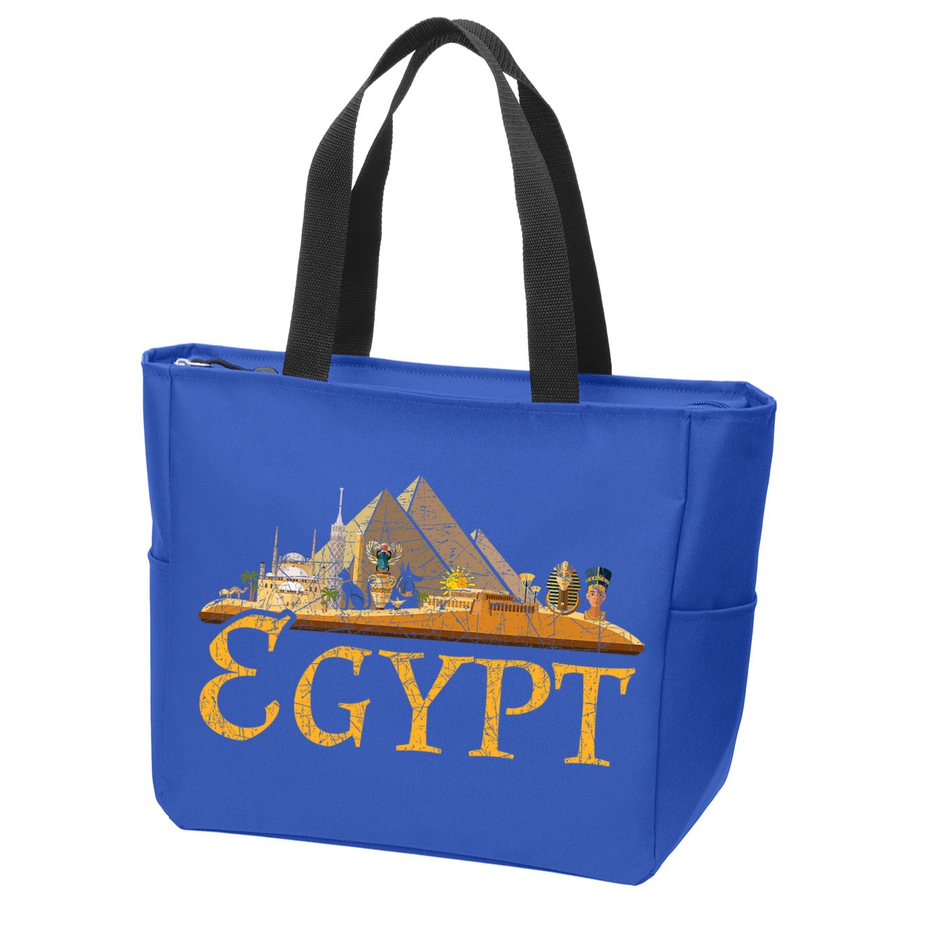Africa Ancient Egyptian Pyramids Egypt Zip Tote Bag