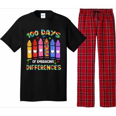 Autism Awareness Embrace Differences 100 Days Of School Pajama Set