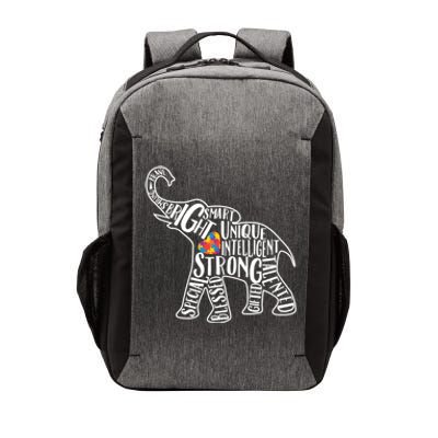 Autism Awareness Elephant Gift Heart Puzzle Piece Gift Vector Backpack