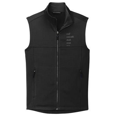 Accept Accommodate Educate Include Collective Smooth Fleece Vest