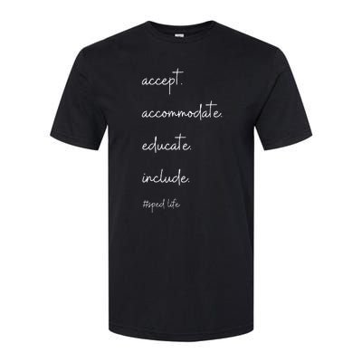 Accept Accommodate Educate Include Softstyle® CVC T-Shirt