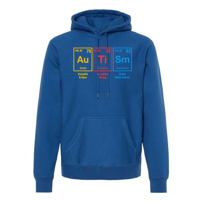 Autism Awareness Elets Periodic Table Asd Cute Gift Premium Hoodie