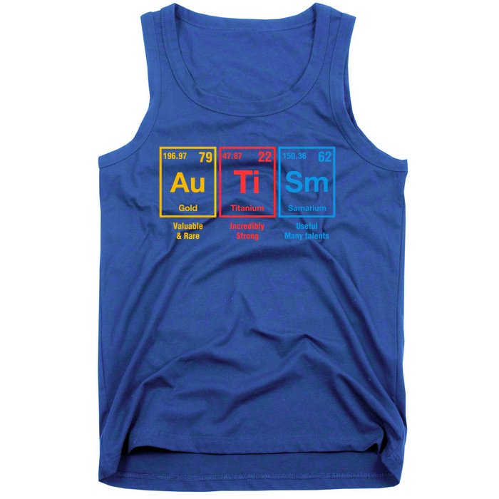 Autism Awareness Elets Periodic Table Asd Cute Gift Tank Top