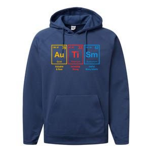 Autism Awareness Elets Periodic Table Asd Cute Gift Performance Fleece Hoodie