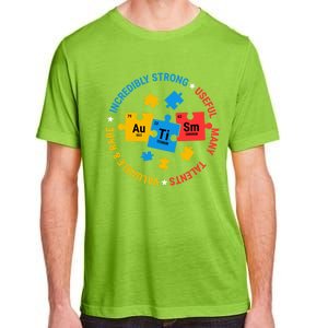 Autism Awareness Elets Periodic Table Asd Meaningful Gift Adult ChromaSoft Performance T-Shirt