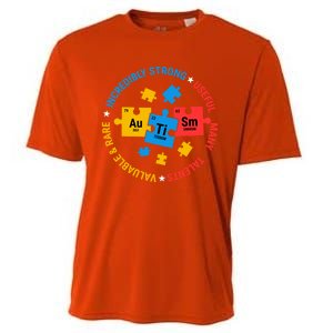 Autism Awareness Elets Periodic Table Asd Meaningful Gift Cooling Performance Crew T-Shirt