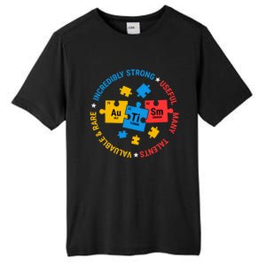 Autism Awareness Elets Periodic Table Asd Meaningful Gift Tall Fusion ChromaSoft Performance T-Shirt