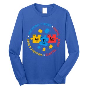 Autism Awareness Elets Periodic Table Asd Meaningful Gift Long Sleeve Shirt