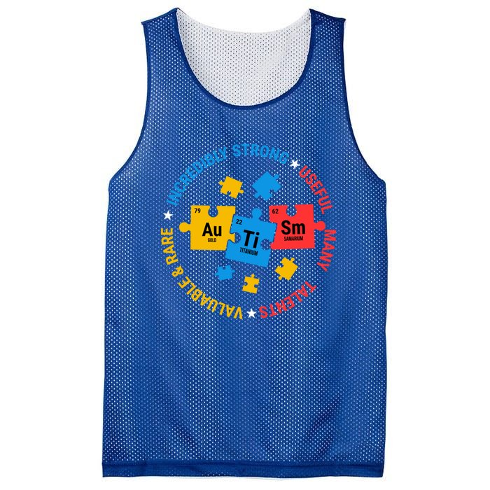 Autism Awareness Elets Periodic Table Asd Meaningful Gift Mesh Reversible Basketball Jersey Tank