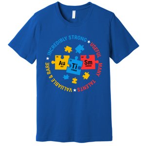 Autism Awareness Elets Periodic Table Asd Meaningful Gift Premium T-Shirt