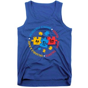 Autism Awareness Elets Periodic Table Asd Meaningful Gift Tank Top