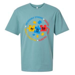 Autism Awareness Elets Periodic Table Asd Meaningful Gift Sueded Cloud Jersey T-Shirt