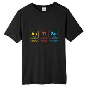 Autism Awareness Elements Periodic Table Asd Tall Fusion ChromaSoft Performance T-Shirt