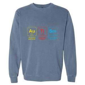 Autism Awareness Elements Periodic Table Asd Garment-Dyed Sweatshirt