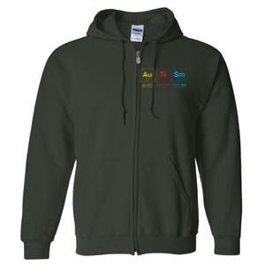 Autism Awareness Elements Periodic Table Asd Full Zip Hoodie