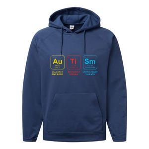 Autism Awareness Elements Periodic Table Asd Performance Fleece Hoodie