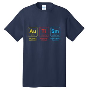 Autism Awareness Elements Periodic Table Asd Tall T-Shirt