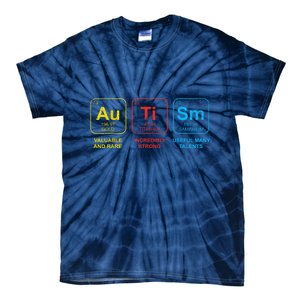 Autism Awareness Elements Periodic Table Asd Tie-Dye T-Shirt