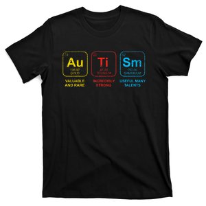 Autism Awareness Elements Periodic Table Asd T-Shirt