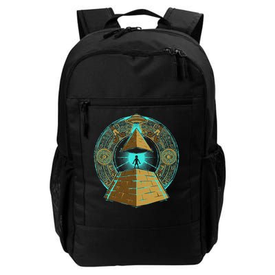 Ancient Astronaut Egyptian Pyramid Alien Conspiracy Theory Daily Commute Backpack