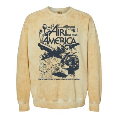 Air America Est1946 Colorblast Crewneck Sweatshirt